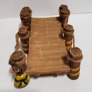 Marshall Miniature Fairy Garden Christmas Village Lakeside 6" Long Dock / Pier